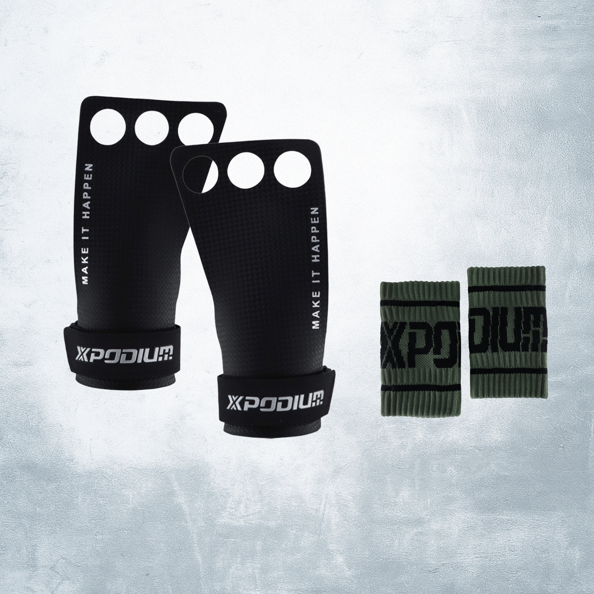 Carbon Grips With Holes (FREE Wristbands Bundle)