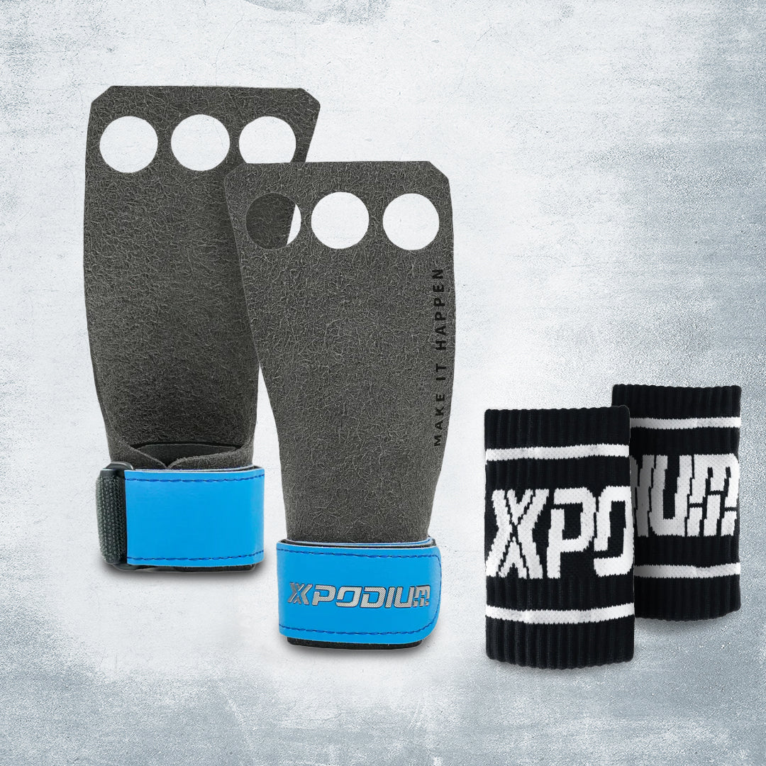 PRO GYMNASTICS GRIPS with Holes (FREE Wristbands Bundle)