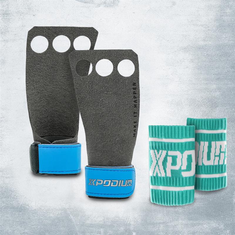 PRO GYMNASTICS GRIPS with Holes (FREE Wristbands Bundle)