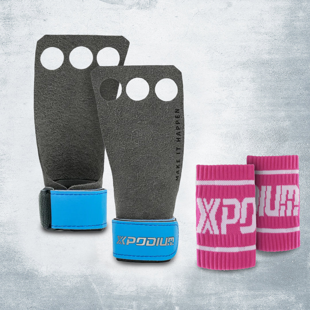 PRO GYMNASTICS GRIPS with Holes (FREE Wristbands Bundle)